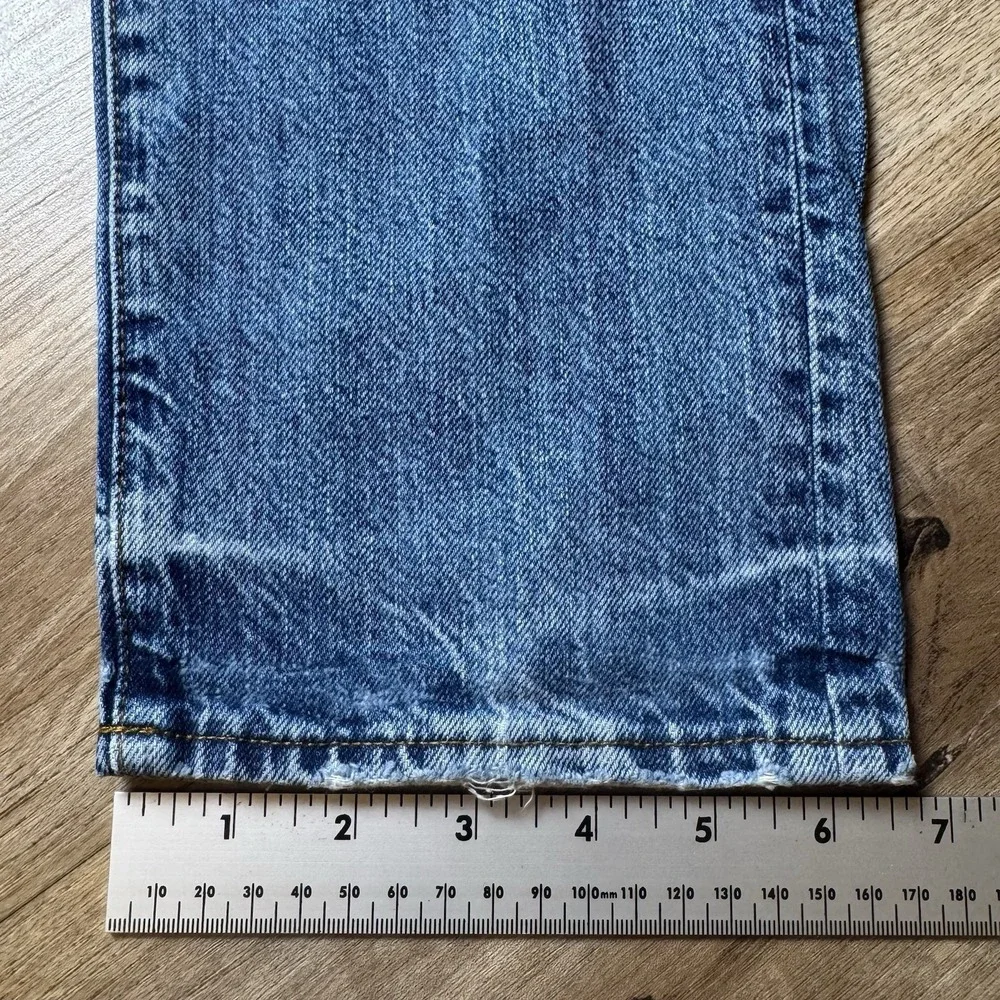 G-Star Raw 3301 Tapered Jeans Mens 27x30 Light Blue Distressed‎ Button Fly Pants